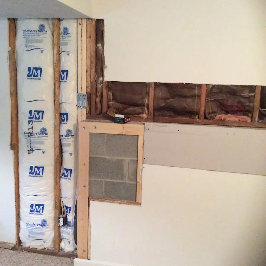 Wall insulation replacement during Structural Drying in Moline